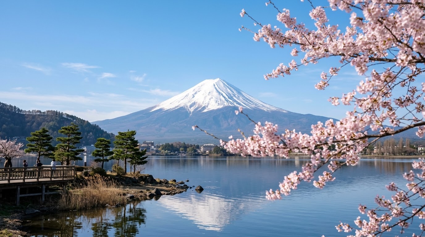 When is the best time to see Mount Fuji clearly? in Mount Fuji, Japan